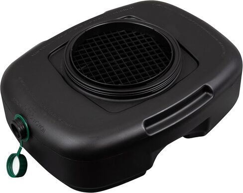 Scepter AM07029 7.3 Quart Oil Drain Pan with Lid, Filter Drain Screen, and Pour Spout for Automotive Fluids Including Engine Oil, Anti-Freeze, Transmission Fluid and More, 12" x 12-3/4" x 5.6" in Saudi Arabia