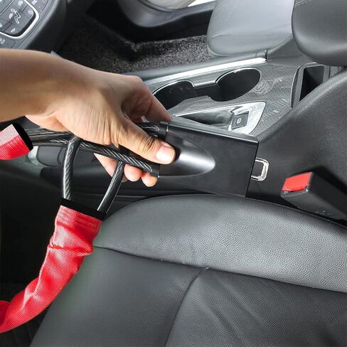 Steering Wheel Lock - Universal Anti-Theft Device for Car Security - Includes 3 Keys - Fits Most Vehicles Truck SUV Van (red) in Saudi Arabia