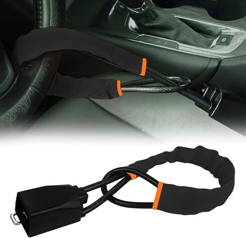 Steering Wheel Lock - Universal Anti-Theft Device for Car Security - Includes 3 Keys - Fits Most Vehicles Truck SUV Van (red) in Saudi Arabia