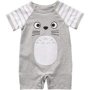 stylesilove Adorable Unisex Baby Boy and Girl Short Sleeve Cotton Romper