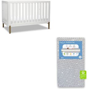 Hendrix 4-in-1 Convertible Crib, Greenguard Gold Certified, Midnight Grey/Bronze