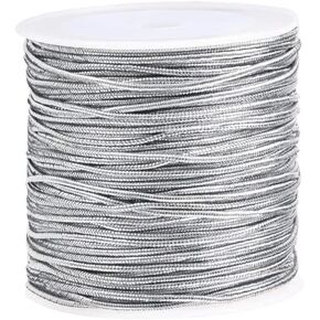 Karuwil Nylon Gold Beading Cord, 1mm x 20 Yards, for Craft Making & Gift Wrapping