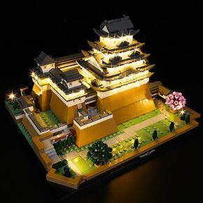 Kyglaring LED Lighting Kit for Lego Himeji Castle 21060 Building Set (No Model), Light Set Compatible with Architecture Landmarks Collection 21060 Building Kit - Without Lego Set(Classic Version)