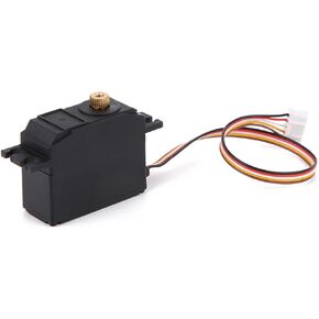 VGEBY RC Servo، قطع غيار ترقية ميتال جير سيرفو تناسب 12428/12427 1/12 RC نموذج سيارة ملحق بمقياس 1/16 بخمسة أسلاك مؤازرة 5 أسلاك