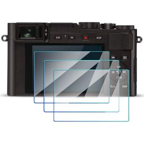 Screen Protector Compatible for Leica D-Lux 7 Compact Camera, 0.3mm 9H Hardness Anti-Scratch Tempered Glass (3 Pack)