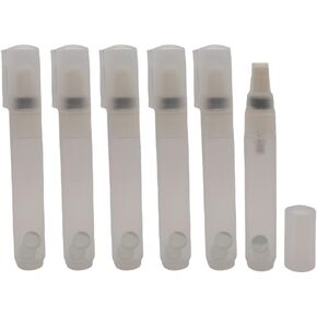 lasenersm 6 Pieces Paint Pen Empty Paint Marker 8mm Refillable Paint Marker Paint Bottle Marker Empty Paint Pen Paint Marker Pen for Art Painting Crafts, Transparent