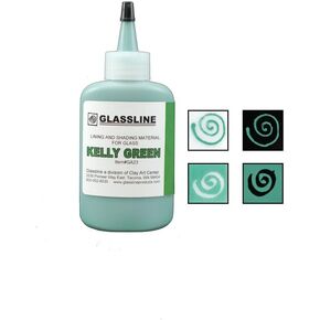 Kelly Green GLASSLINE FUSING PAINT PEN 2 oz Bottle