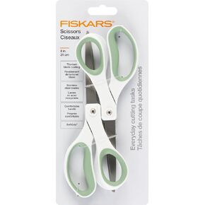 Fiskars Everyday Softgrip Titanium Fashion Scissors (8") - 2pk - Forest Fern