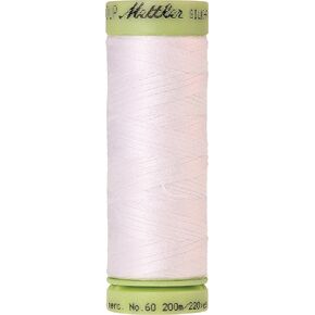 Mettler Silk-Finish Solid Cotton Thread, 220 yd/200m, White