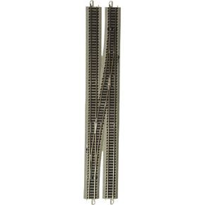 Bachmann Industries E-Z Track 6 Single Crossover Turnout - Right (1/card) N Scale, Grey