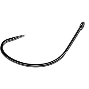 Live Bait Wide Gap Hook Shiner Hook with Straight Eye 2/0 or 3/0 Size in 25 & 100 Pack Black Nickle Finish with Slight Offset Saltwater and Freshwater Hooks for Catfish, Bass