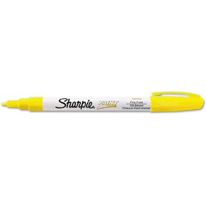 SANFORD LP SHARPIE FINE YELL OB PAINT MARKER, Yellow