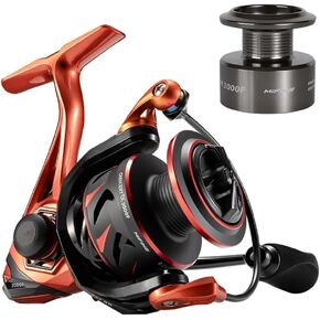 Mifine Crescent TX Powerful Spinning Reel 26LBs Max Drag Double Sheilded 6+1BB 5.2:1 Ultralight Bass Fishing Reel 2000-4000 in Kuwait
