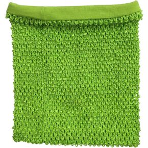 Kelly Green Crochet Tutu Top Lined 12 Inches X 10 Inches Elastic Crochet Tube Top