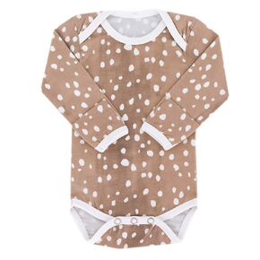 Copper Pearl Long Sleeve Bodysuit Baby: Ultra Soft Baby for Newborns, Boys, and Girls - Stylish, Comfortable, Overlap Shoulders, Premium Knit Fabric - Newborn, Alps