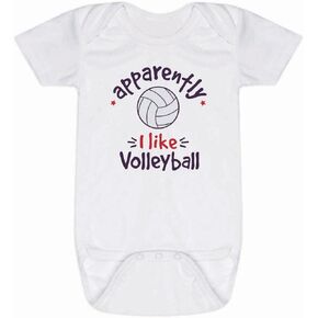 ChalkTalkSPORTS Volleyball Baby & Infant One Piece | Volleyball Theme Bodysuits