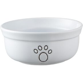 Ceramic Dog Bowls, Pet Feeding Bowls for Cats and Small Dogs 20 oz (6", Blue/Pink/White) in Saudi Arabia