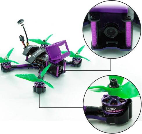 طائرة بدون طيار FPV مقاس 5 بوصة مع كاميرا عالية الدقة للبالغين، طائرة سباق بدون طيار مقاس 220 مم مع محرك F405 60A، 4S 2206 2300 كيلو فولت، 800TVL، طائرة سباق بدون طيار DIY FPV Racing Drone (NO.X220S) in Kuwait