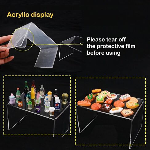 MUYIZI 120 قطعة ثلاجة صغيرة لبيت الدمى لعبة ثلاجة صغيرة مع زجاجات مشروبات طعام صغيرة ثلاجة صغيرة مع مكعبات ثلج أثاث المطبخ مجموعة طعام للأطفال ملحقات تزيين بيت الدمية المصغرة in Kuwait