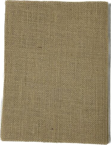 A4 Bulk Printable Jute Burlap Paper | Laminated, Plain, Made from Jute fibers | About 8.5 x 11.5 Inches | Pack of 10 + 1 Extra | Print Anything with Ink Jet Printer in Saudi Arabia