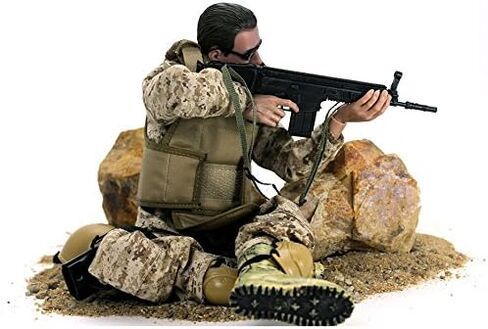 12 ''الجنود العسكريين الأمريكيين القوات الخاصة رجل الجيش شخصيات العمل مجموعة اللعب-التمويه الصحراوي الرقمي in Saudi Arabia