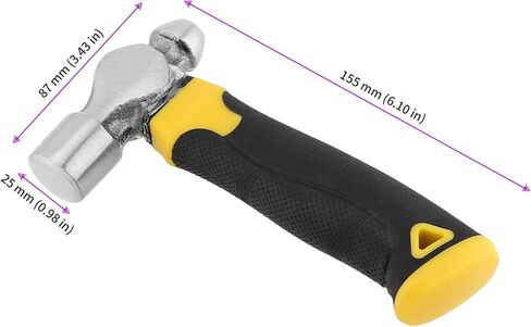 JEUIHAU 2 PCS 6 Inch Jewelry Stamping Hammer, Metal Stamping Hammer Kit, Stubby Ball Peen Hammer with Short Handle, Double Sided Steel Stamping Hammer for Geode, Craft, Forming Tool in Saudi Arabia