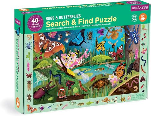Mudpuppy African Safari — 64 Piece Search & Find Puzzle Jigsaw Puzzle Featuring Diverse Safari Animals and Over 40 Hidden Images to Find for Ages 4+ in Saudi Arabia