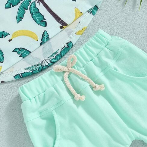 Kupretty Baby Boy Clothes Toddler Summer Outfit Short Sleeve T-Shirt Tee Tops Joggers Casual Shorts 2Pcs Clothing Set in Saudi Arabia