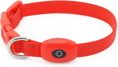 Candofly Puppy Collar Light Up Dog الياقات - USB القابلة لإعادة الشحن LED الكلب طوق دائم النايلون طوق الحيوانات الأليفة أضواء الكلب للمشي ليلا والتخييم (X-Small، وردي) in Kuwait
