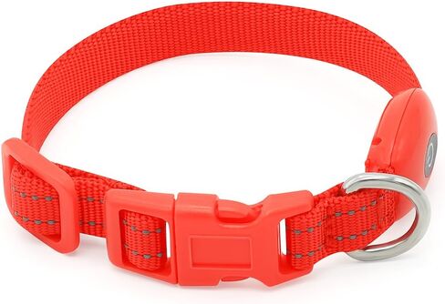 Candofly Puppy Collar Light Up Dog الياقات - USB القابلة لإعادة الشحن LED الكلب طوق دائم النايلون طوق الحيوانات الأليفة أضواء الكلب للمشي ليلا والتخييم (X-Small، وردي) in Kuwait