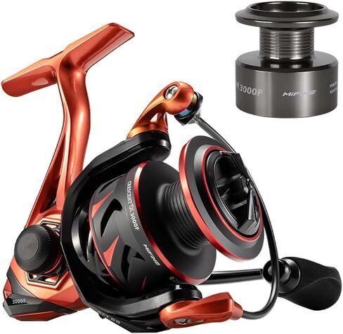 Mifine Crescent TX Powerful Spinning Reel 26LBs Max Drag Double Sheilded 6+1BB 5.2:1 Ultralight Bass Fishing Reel 2000-4000 in Kuwait