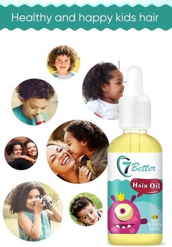 منتجات العناية بالشعر الطبيعية للأطفال، قوة إضافية لنمو وتغذية الأطفال، زيت مصل نمو الشعر، زيت الحبة السوداء لنمو قوي للشعر - سميك وكامل in Kuwait