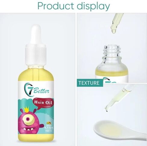 منتجات العناية بالشعر الطبيعية للأطفال، قوة إضافية لنمو وتغذية الأطفال، زيت مصل نمو الشعر، زيت الحبة السوداء لنمو قوي للشعر - سميك وكامل in Kuwait
