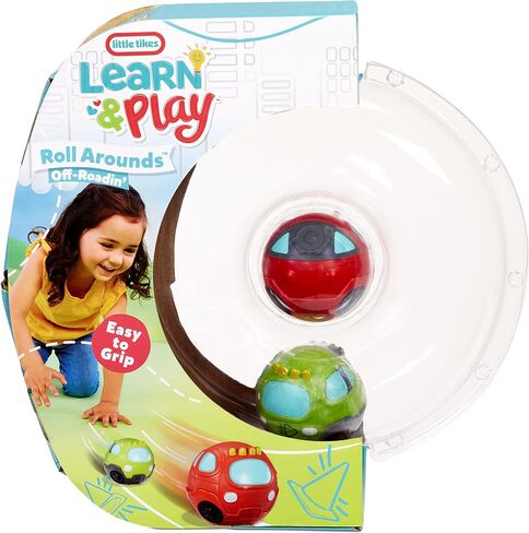 Little Tikes Learn & Play Roll Arounds Off Roadin' Vehicle 2-Pack- Toy Cars and Ball Play in One, Easy Grip & Roll- Birthday Gifts for Kids, Toddler Toys for Boys and Girls Ages 18 months 1 2 3+ Years in Saudi Arabia