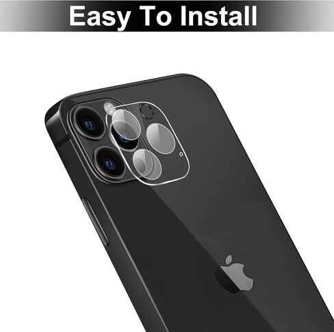Beeyoka [عبوة من قطعتين] واقي عدسة الكاميرا متوافق مع iPhone 12 Pro Max، واقي شاشة زجاجي مقوى شفاف للكاميرا [عالية الوضوح] [مضاد للخدش] (6.7 بوصة) in Saudi Arabia
