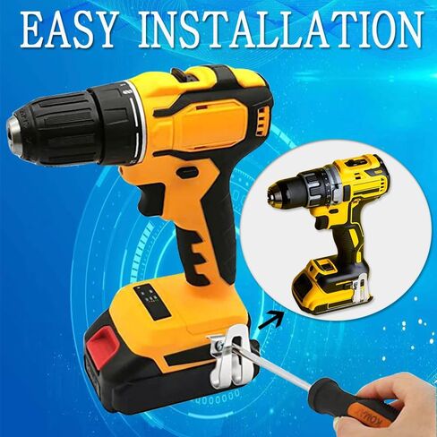 8 قطع من خطافات مشبك الحزام البديلة من Musibo، أداة خطاف مشبك حزام من الفولاذ المقاوم للصدأ، مع 16 قطعة براغي و2 قطعة من أشرطة تخزين منظم، لأدوات حفر المطرقة وأجزاء أدوات الطاقة. in Kuwait