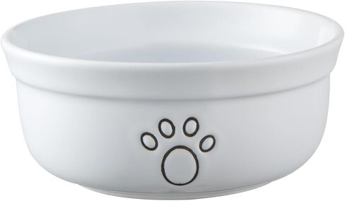Ceramic Dog Bowls, Pet Feeding Bowls for Cats and Small Dogs 20 oz (6", Blue/Pink/White) in Saudi Arabia
