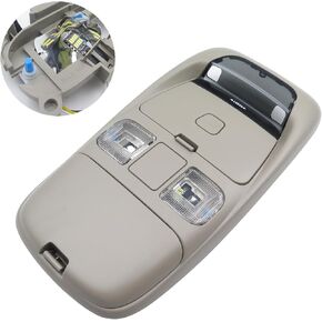 Overhead Console Dome Map Led Reading Light Lamp Compatible with Dodge Ram FITS Years 1999-2001 Ram 1500, 2500, 3500 and Year 2002 Ram 2500 & 3500 Replaces SN96TL2AA