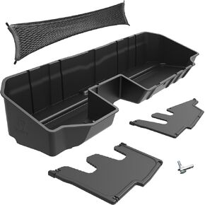 Tyger Auto Underseat Storage Box Console for 2019-2024 Chevy Silverado 1500/GMC Sierra 1500; 2020-2024 2500 3500 | Double Cab & Crew Cab | TG-CB5C8838
