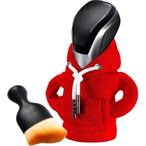 Gear Shift Hoodie, Gear Shift Cover, Universal Car Shift Knob Hoodie, Mini Hoodie for Car Shifter, Automotive Interior Cute Gadgets, Car Accessories and Decorations