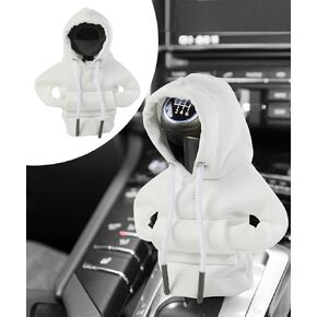 RACOONA Gear Shift Hoodie,Car Decor Car Gear Shift Cover,Gear Shift Knob Cover Gear Shift Hoodie Cover, Car Shift Knob Hoodie,Fashionable Hoodie Shift Knob Protector Car Accessories for Women (Black)