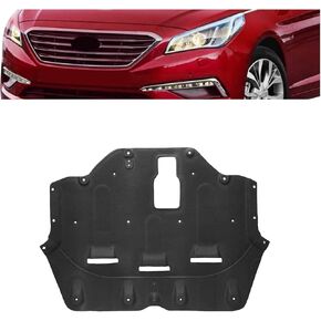 ECOTRIC Engine Splash Shield Compatible with 2015-2017 Hyundai Sonata Front Lower Engine Cover Flocking Process Replacement for 29130C1000 29130C2100 HY1228188