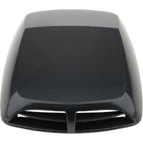 Universal Decorative Hood Scoop Smoke Air Flow Intake Vent Cover Auto Car Truck Sport Racing - Carbon Fiber