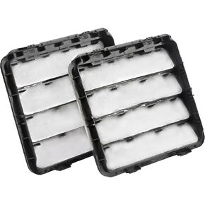 Body Side Aperture Exhauster Vents Compatible with Jeep Dodge Ram 1500 2500 3500 Cab Rear Air Pressure Vent Replaces# 68323649AB (2Pcs)