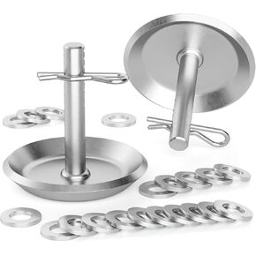 أحذية محراث الثلج لبولاريس، قطعتان من أحذية التزلج شديدة التحمل لمحراثة الثلج ATV وUTV، أقدام محراث الثلج الصلبة القابلة للتعديل مع دبابيس وملحقات الغسالة المسطحة قطع غيار 2205071 2208864 in Kuwait