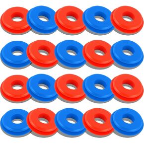 20PCS Glad Hand Seals for Glad Hand Air Hose,Rubber Gladhand Seals of Semi Truck Accessories,Air Lines for Semi Truck Car Accessories Compatible with Tramec Tectran Haldex (20PCS Black)