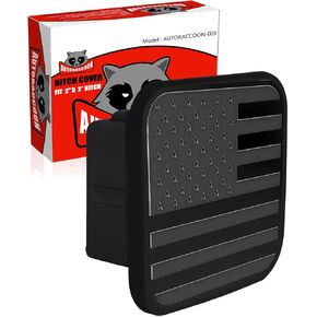 Hitch Cover Fits for 2-inch Hitch，Trailer Hitch Cover Tube Plug Insert, Car Exterior Accessories, Receiver Tube Hitch Plug (Black)