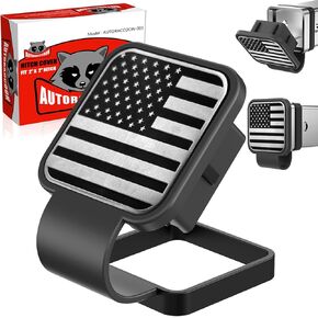 Hitch Cover Fits for 2-inch Hitch，Trailer Hitch Cover Tube Plug Insert, Car Exterior Accessories, Receiver Tube Hitch Plug (Light Gray)
