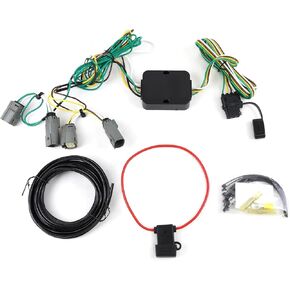 Vehicle Side Custom 4-Pin Trailer Wiring Harness Compatible with Ford Maverick,Towing Hitch Wiring Trailer Light Connect Replace OEM 56477
