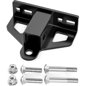 Zero Turn Lawn Mower Hitch with 1-1/4" Receiver, 6mm Thicker Heavy Duty Steel Trailer Receivers Hitch, Universal Upgrade 1-1/4 Hitch Receiver Versatile Chain Slot Rugged with Carriage Bolt Hardware